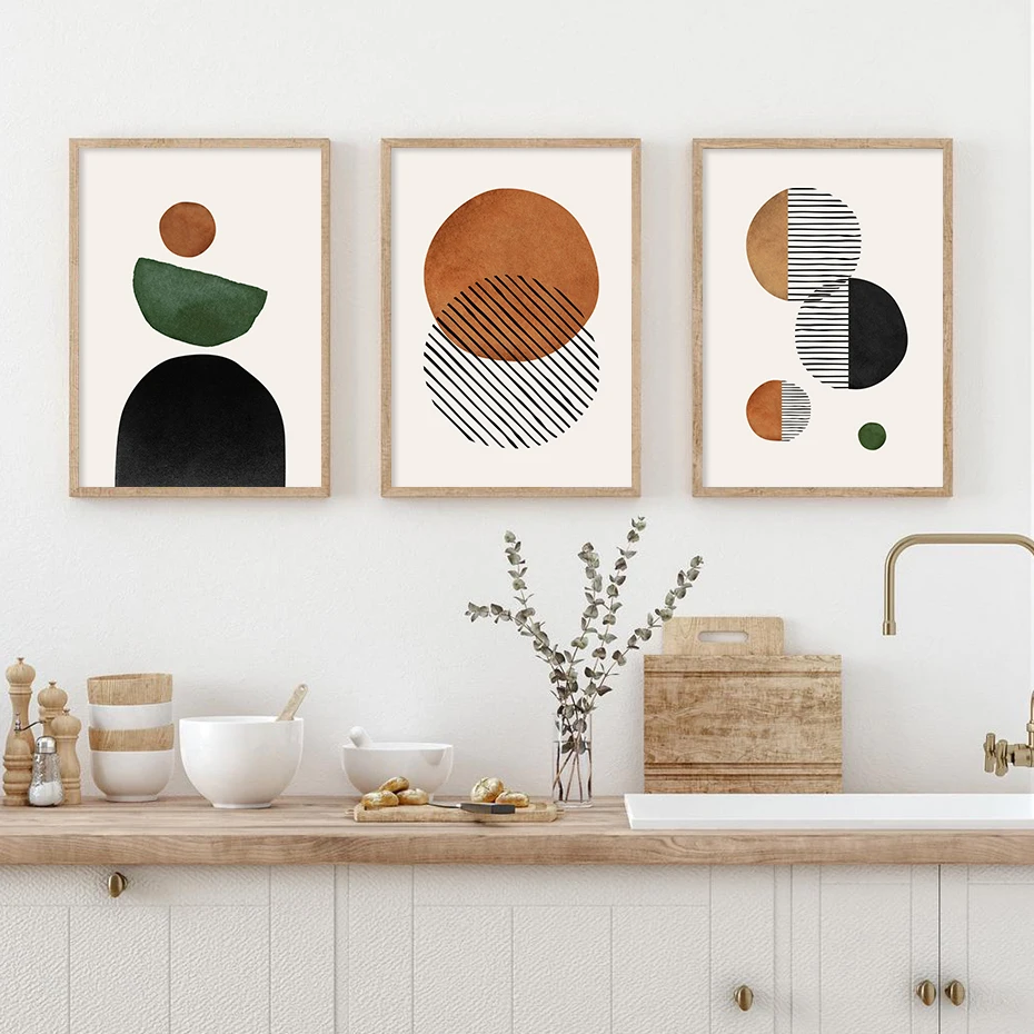 Photography Geometry - Poster Geometris Tanaman Abstrak Boho Abad
