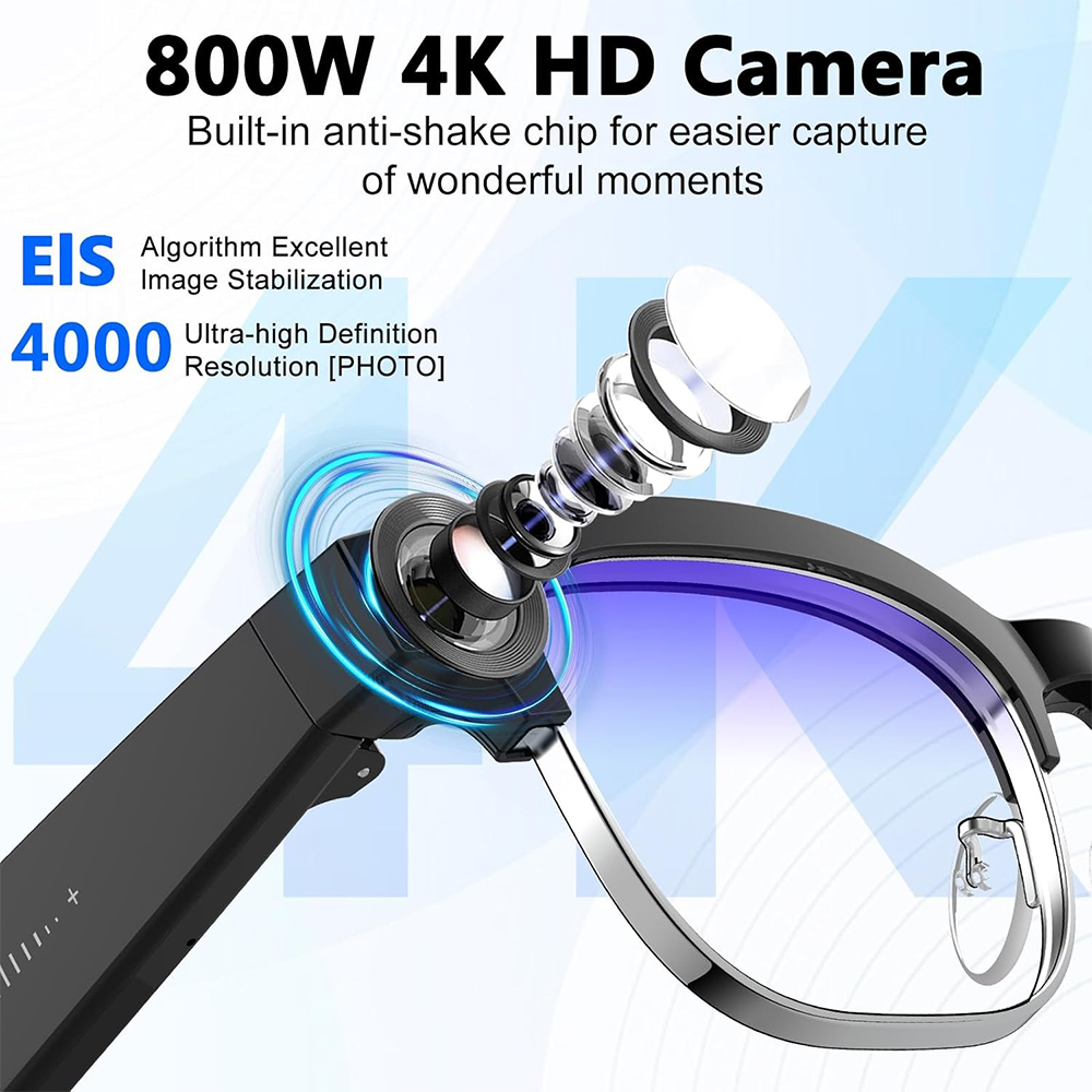 Kacamata Pintar AI 4K Kamera 8 - Photography Japanese ulasan dan harga