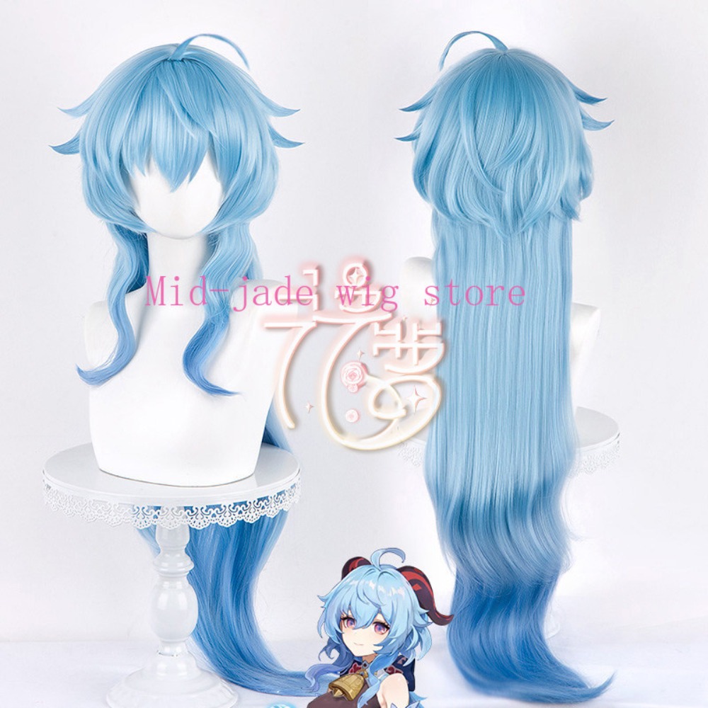 Wig Cosplay Ganyu dari Genshin - Photography Japanese ulasan dan harga