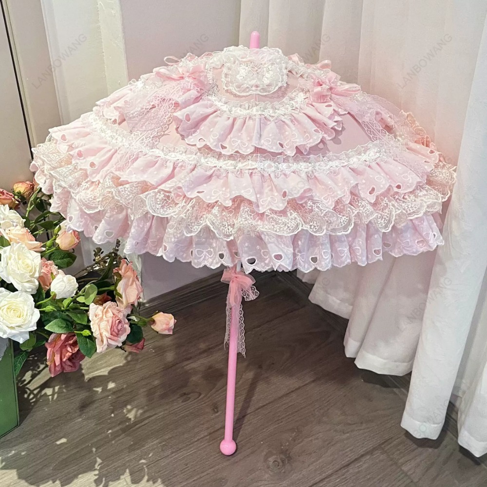 Payung Mini Hiasan Bunga Hati  - Photography Umbrella ulasan dan harga