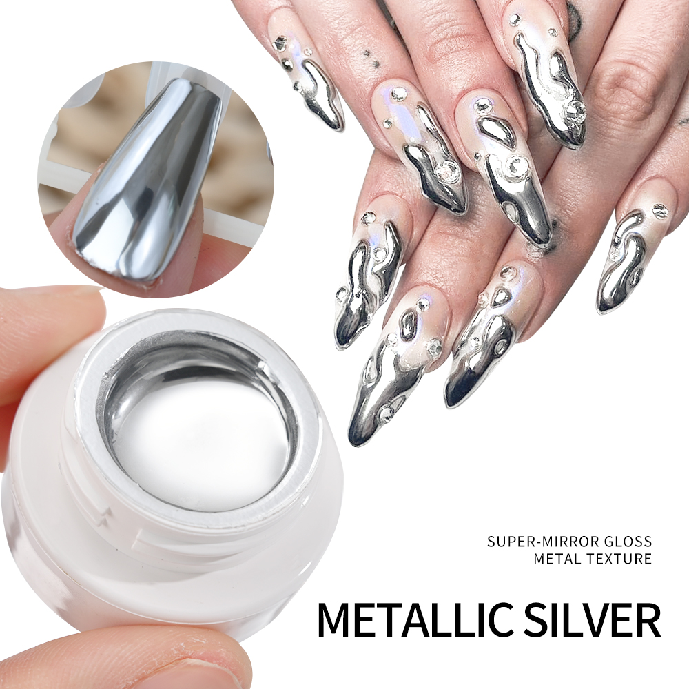 5ml Gel Kutek Metalik Perak Em - Photography Design ulasan dan harga
