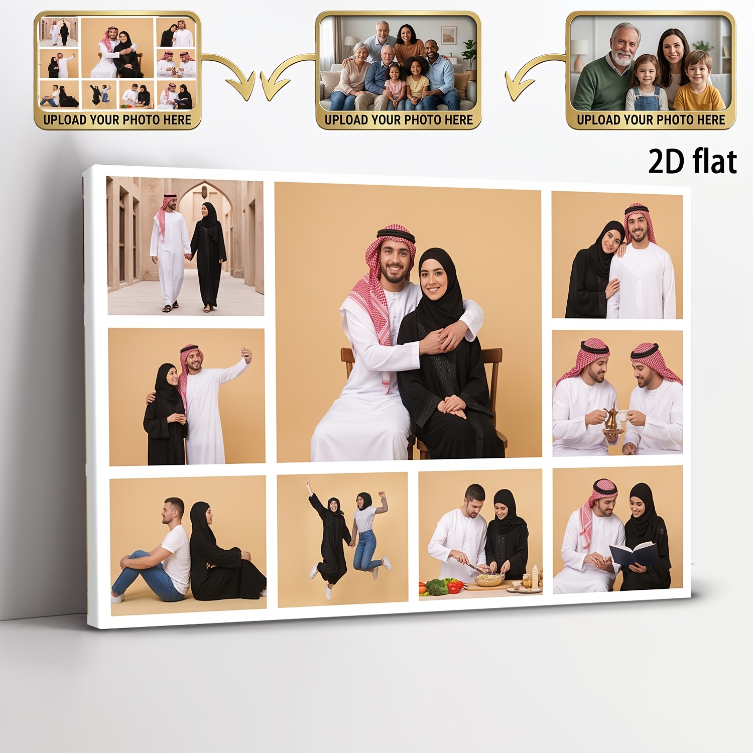 Seni Dinding Kolase Foto 9-Gri - Photographic Memory ulasan dan harga