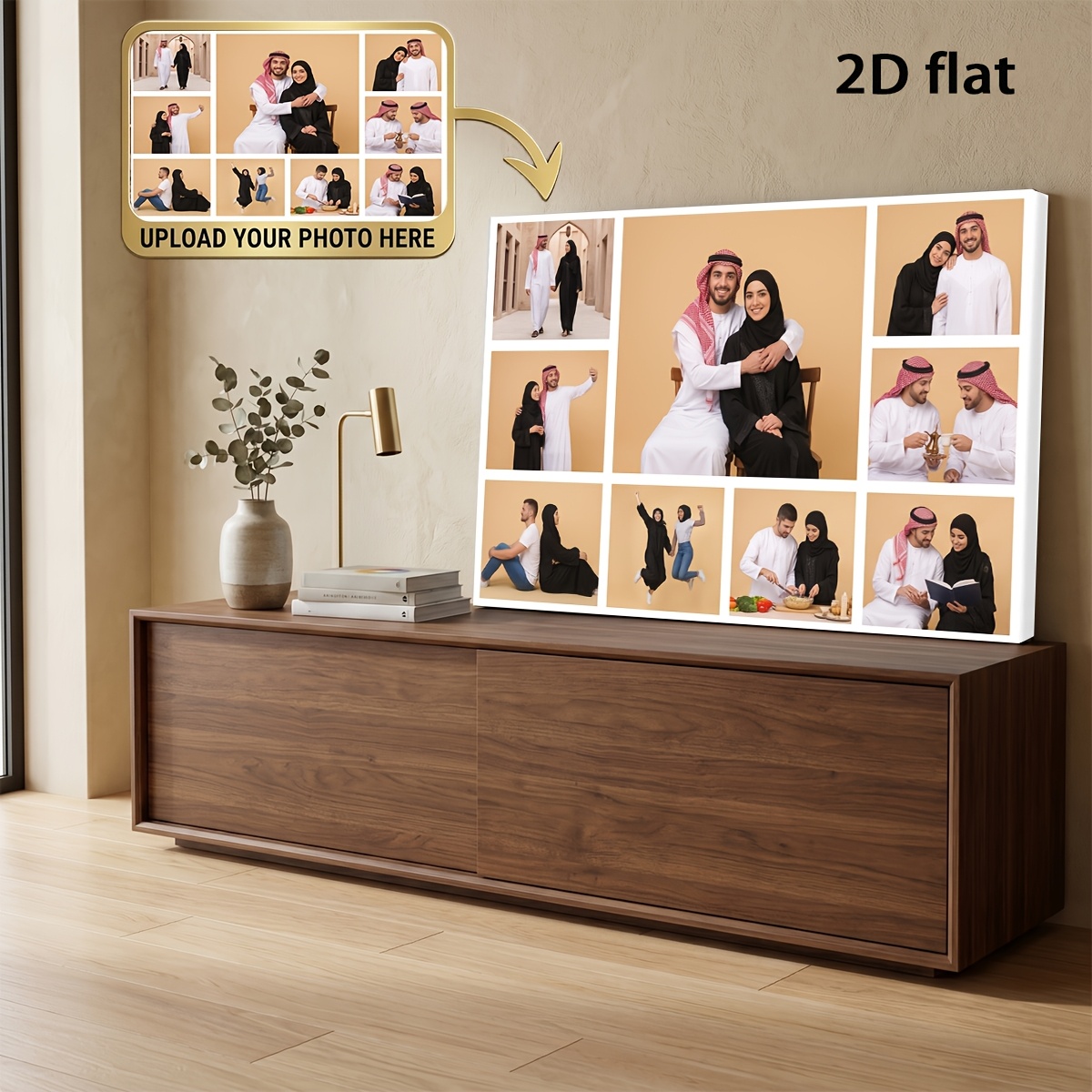 Seni Dinding Kolase Foto 9-Gri - Photographic Memory ulasan dan harga