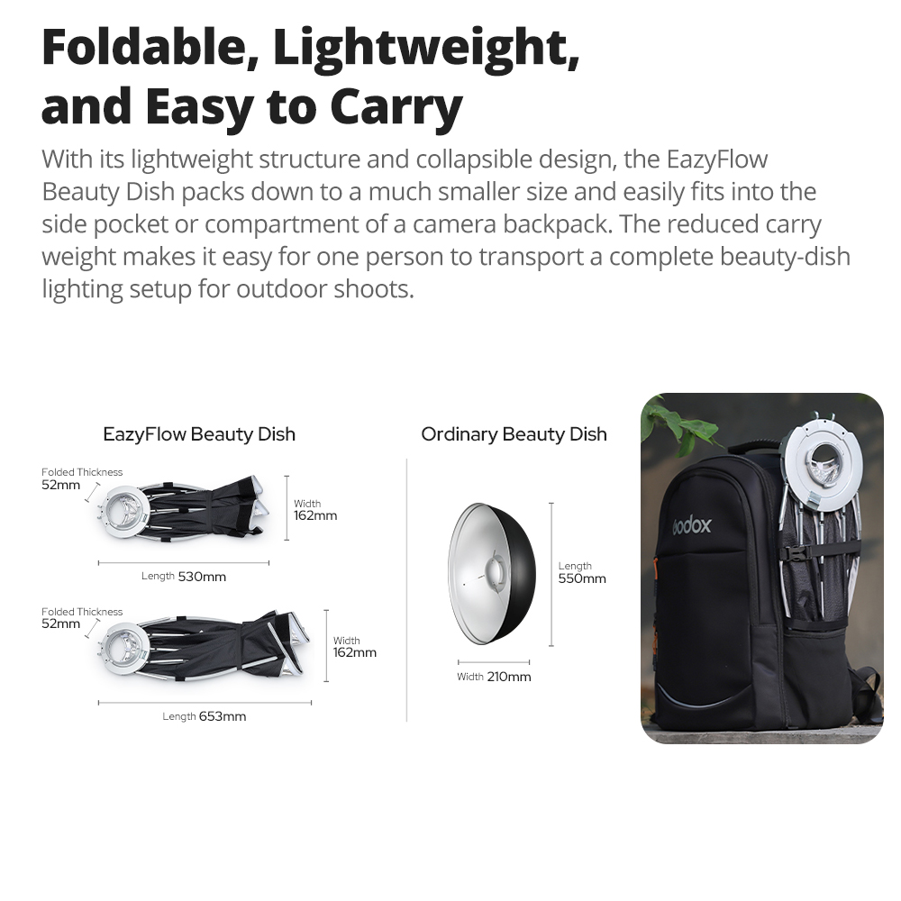 Godox EazyFlow Beauty Dish 65/ - Photography Umbrella ulasan dan harga